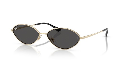 Ray-Ban RB3757 Kai Bio-Založené L (56 - 15) s Šedá čočky a Zlatý rám sluneční Brýle
