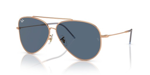 Ray-Ban RBR0101S Letec Reverzní L (59 - 11) s Modrými skly a Růžové rám sluneční Brýle
