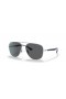 Ray-Ban RB3683 L (56 - 15) s Šedými čočkami a Stříbrný rám sluneční Brýle