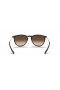 Ray-Ban RB4171 Erika Classic M (54 - 18) s Hnědými čočkami a Želva rám sluneční Brýle