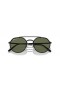 Ray-Ban RB3765 L (53 - 22) s Zelené čočky a Černý rám sluneční Brýle