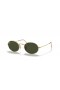 Ray-Ban RB3547 Oválné Kovové M (51 - 21) s Zelené čočky a Zlatý rám sluneční Brýle