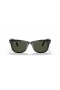 Ray-Ban RB4105 Wayfarer Skládací Classic L (50 - 22) s Zelené čočky a Černý rám sluneční Brýle
