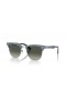 Ray-Ban RB3507 Clubmaster Aluminum L (51 - 21) s Šedými čočkami a Modrá rám sluneční Brýle