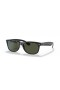 Ray-Ban RB2132F New Wayfarer Classic M (55 - 18) s Zelené čočky a Černý rám sluneční Brýle