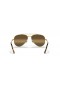 Ray-Ban RB3625 Nový Aviator L (58 - 14) s Hnědými čočkami a Zlatý rám sluneční Brýle