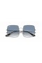 Ray-Ban RB1971 Náměstí 1971 Classic L (54 - 19) s Modrými skly a Stříbrný rám sluneční Brýle