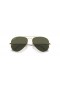 Ray-Ban RB3025 Aviator Classic XXL (62 - 14) s Zelené čočky a Zlatý rám sluneční Brýle