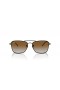 Ray-Ban RBR0102S Karavanu Reverzní XL (58 - 15) s Hnědými čočkami a Černý rám sluneční Brýle