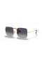 Ray-Ban RB1971 Náměstí 1971 Classic L (54 - 19) s Modrými skly a Zlatý rám sluneční Brýle