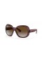 Ray-Ban RB4098 Jackie Ohh II Transparentní M (60 - 14) s Šedá čočky a Hnědé rám sluneční Brýle