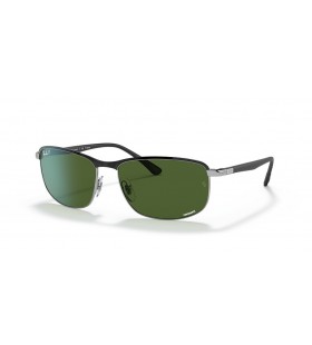 Ray-Ban RB3671CH Chromance XXL (60 - 16) s ZelenÃ© ÄoÄky a ÄŒernÃ½ rÃ¡m sluneÄnÃ­ BrÃ½le