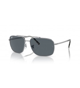 Ray-Ban RB3796 L (59 - 15) s ModrÃ½mi skly a StÅ™Ã­brnÃ½ rÃ¡m sluneÄnÃ­ BrÃ½le