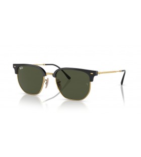 Ray-Ban RB4416 Nové Clubmaster L (51 - 20) s Zelené čočky a Černý rám sluneční Brýle
