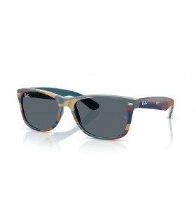 Ray-Ban RB2132 New Wayfarer Classic M (55 - 18) s ModrÃ½mi skly a ModrÃ½mi rÃ¡m sluneÄnÃ­ BrÃ½le