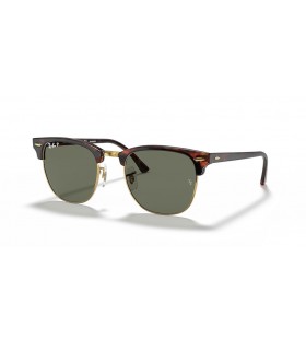 Ray-Ban Clubmaster RB3016 Classic L (51 - 21) s Zelené čočky a Želva rám sluneční Brýle