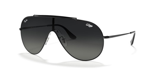 Ray-Ban RB3597 Vinger XL (0 - 133) med Grå linser og Sort ramme Solbriller