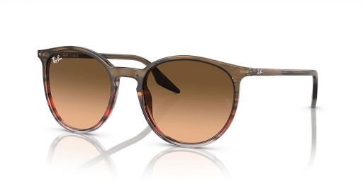 Ray-Ban RB2204 L (54 - 20) med Pink linser og Brun ramme Solbriller