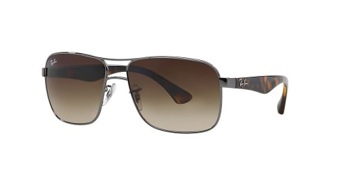 Ray-Ban RB3516 M (59 - 15) med Brune linser og Sølv ramme Solbriller