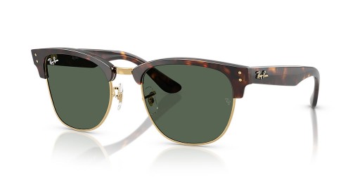 Ray-Ban RBR0504S Klubmester Omvendte L (54 - 21) med Grønne linser og Tortoise frame Solbriller
