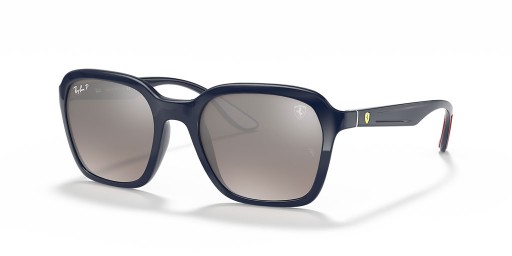 Ray-Ban RB4343M Scuderia Ferrari Collection M (52 - 20) med Sølv linser og Blå ramme Solbriller