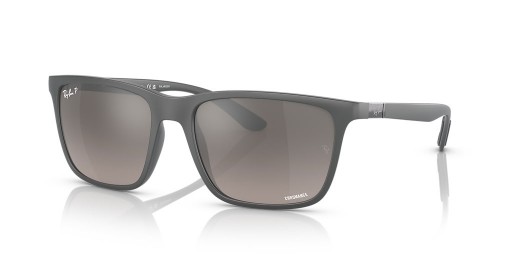 Ray-Ban RB4385 XXL (58 - 18) med Grå linser og Solbriller Grå ramme