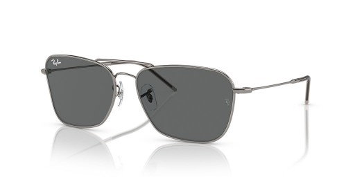 Ray-Ban RBR0102S Campingvogn Omvendt XXL (61 - 15) med Grå linser og Sølv ramme Solbriller