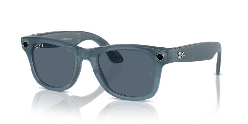 Ray-Ban RW4006 Ray-Ban | Meta Wayfarer M (50 - 22) med Blå linser og Blå ramme Solbriller