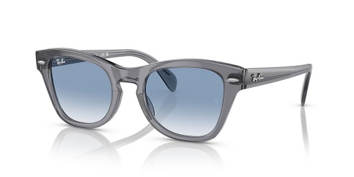 Ray-Ban RB0707SF XL (53 - 21) med Blå kontaktlinser og Solbriller Grå ramme