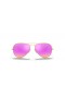 Ray-Ban RB3025 Aviator Flash Linser XL (58 - 14) med Pink linser og Guld ramme Solbriller