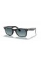 Ray-Ban RB2140 Original Wayfarer Bicolor L (50 - 22) med Blå linser og Sort ramme Solbriller