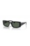 Ray-Ban RB4395F Kiliane Bio-Baseret M (54 - 21) med Grønne linser og Sort ramme Solbriller