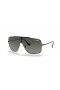 Ray-Ban RB3697 Wings II-XXL (0 - 135) med Grå linser og Sort ramme Solbriller