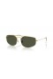 Ray-Ban RB3845 Explorer V XL (57 - 17) med Grønne linser og Guld ramme Solbriller