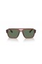 Ray-Ban RB4397 Corrigan Bio-Baseret M (54 - 20) med Grønne linser og Brun ramme Solbriller