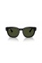 Ray-Ban RB0298SF Mega Hawkeye L (53 - 21) med Grønne linser og Sort ramme Solbriller