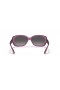 Ray-Ban RB4101 Jackie Ohh Gennemsigtig M (58 - 17) med Grå linser og ramme Solbriller Violet