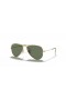 Ray-Ban RB9506S Aviator Børn M (50 - 13) med Grønne linser og Guld ramme Solbriller