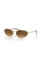 Ray-Ban RB3734 L (56 - 18), med Brune linser og Guld ramme Solbriller