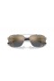Ray-Ban RB3701 XXL (59 - 17) med Blå linser og Sølv ramme Solbriller