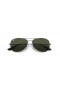 Ray-Ban RB3362 Cockpit XL (59 - 14) med Grønne linser og Sølv ramme Solbriller