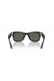 Ray-Ban RW4006 Ray-Ban | Meta Wayfarer M (50 - 22) med Grønne linser og Sort ramme Solbriller