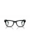 Ray-Ban RW4006 Ray-Ban | Meta Wayfarer M (50 - 22) med Gennemsigtige glas og Sort ramme Solbriller