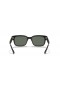 Ray-Ban RB2190 Jeffrey L (53 - 20) med Grønne linser og Sort ramme Solbriller