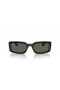 Ray-Ban RB4395F Kiliane Bio-Baseret M (54 - 21) med Grønne linser og Sort ramme Solbriller