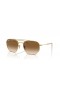 Ray-Ban RB3707 L (54 - 20) med Brune linser og Guld ramme Solbriller