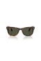 Ray-Ban RB4105 Folding Wayfarer Classic L (50 - 22) med Grønne linser og Tortoise frame Solbriller