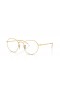 Ray-Ban RB3565 Jack Overgange® L (53 - 20) med Gennemsigtige glas og ramme Solbriller Guld