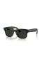Ray-Ban RW4006 Ray-Ban | Meta Wayfarer M (50 - 22) med Grønne linser og Sort ramme Solbriller