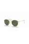Ray-Ban RB3447N Runde Flade Linser L (53 - 21) med Grønne linser og Guld ramme Solbriller